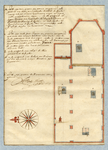 39939 Plattegrond van de kerk van het Regulierenklooster te Utrecht met de lokaties van graven van de families De ...